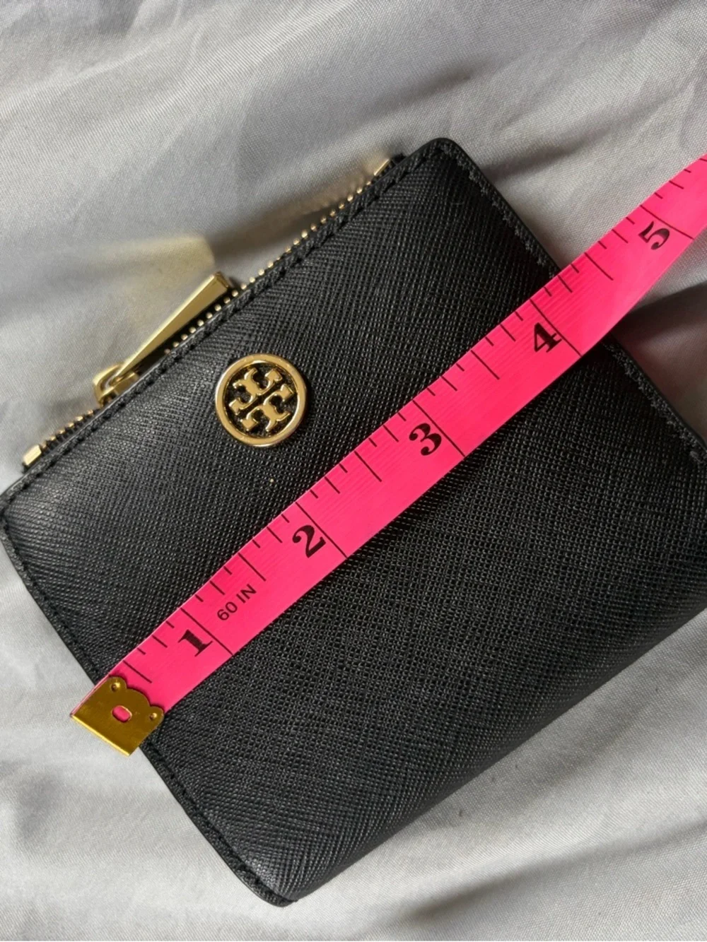 Tory Burch Robinson Mini Wallet in black